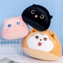 Soft Toy Soft Pebble Cats & Dog Animal Plushies Collection | NEW