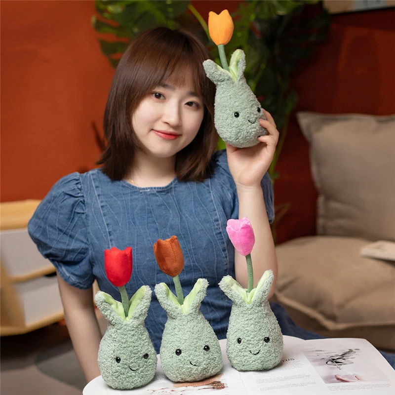 Soft Toy Friendly Cuddly Tulip 22cm Flower Pot Plushie Collection | NEW 6 Soft Toy Friendly Cuddly Tulip 22cm Flower Pot Plushie Collection | NEW