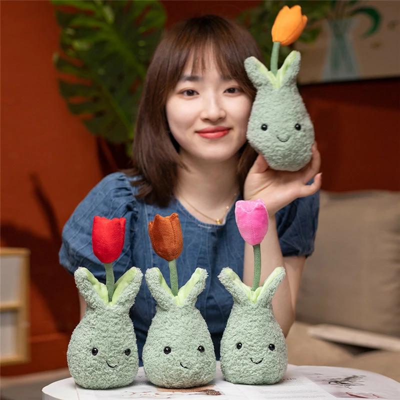Soft Toy Friendly Cuddly Tulip 22cm Flower Pot Plushie Collection | NEW 8 Soft Toy Friendly Cuddly Tulip 22cm Flower Pot Plushie Collection | NEW