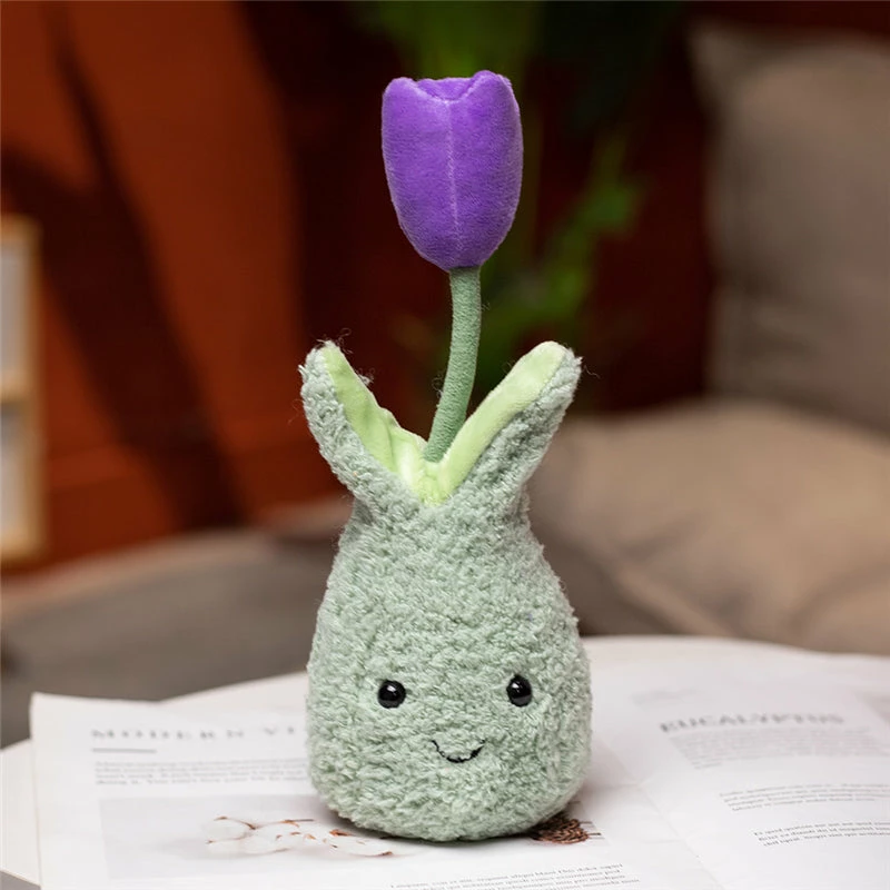 Soft Toy Friendly Cuddly Tulip 22cm Flower Pot Plushie Collection | NEW 12 Soft Toy Friendly Cuddly Tulip 22cm Flower Pot Plushie Collection | NEW