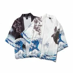 Apparel Japanese Women Kimono Great Waves