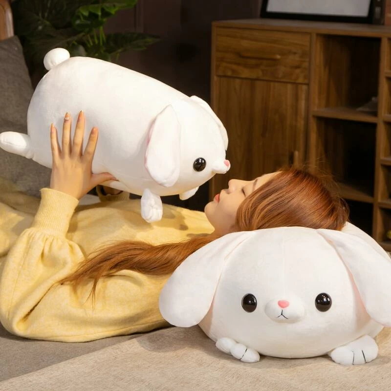 Soft Toy Pearls The Kawaii White Laying Bunny Plushie | NEW 3 Soft Toy Pearls The Kawaii White Laying Bunny Plushie | NEW