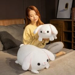 Soft Toy Pearls The Kawaii White Laying Bunny Plushie | NEW 20 Soft Toy Pearls The Kawaii White Laying Bunny Plushie | NEW