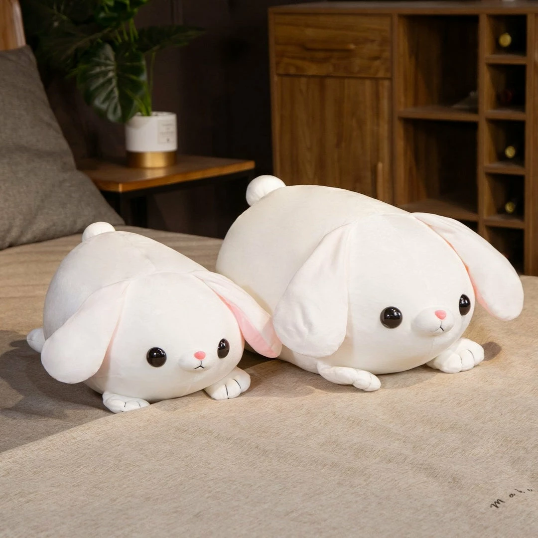 Soft Toy Pearls The Kawaii White Laying Bunny Plushie | NEW 6 Soft Toy Pearls The Kawaii White Laying Bunny Plushie | NEW