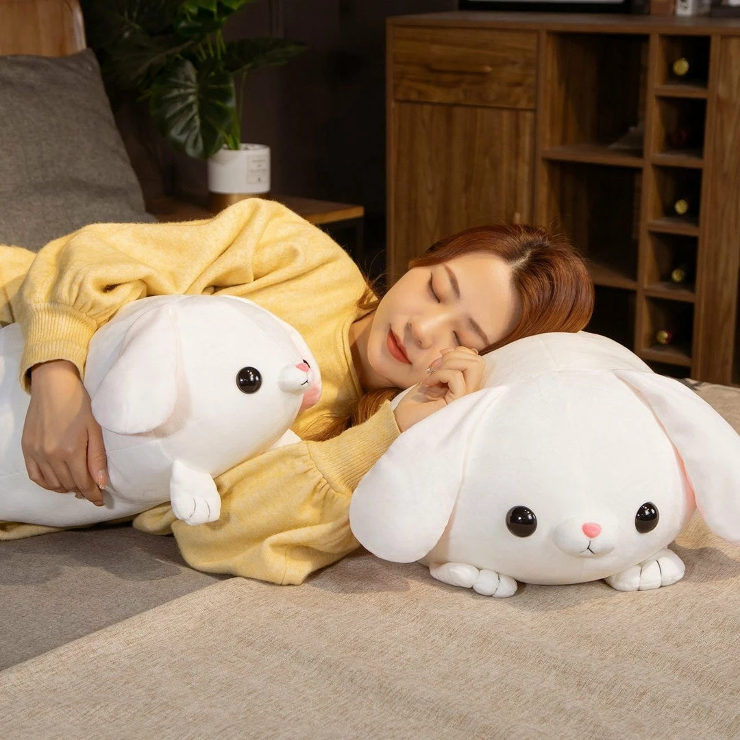 Soft Toy Pearls The Kawaii White Laying Bunny Plushie | NEW 11 Soft Toy Pearls The Kawaii White Laying Bunny Plushie | NEW