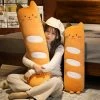 Soft Toy Long Baguette Cute Cat Bread Plushie | NEW 2 Soft Toy Long Baguette Cute Cat Bread Plushie | NEW