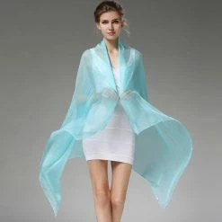Apparel Pure Silk Transparent Extra Large Scarf