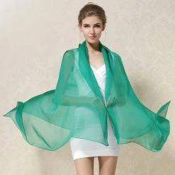 Apparel Pure Silk Transparent Extra Large Scarf
